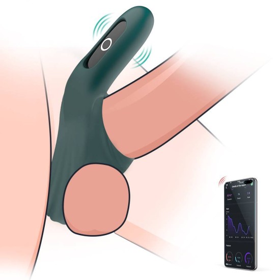 Δαχτυλίδι Πέους Με Εφαρμογή Κινητού – Rise Smart Wearable Cockring Green Sex Toys 