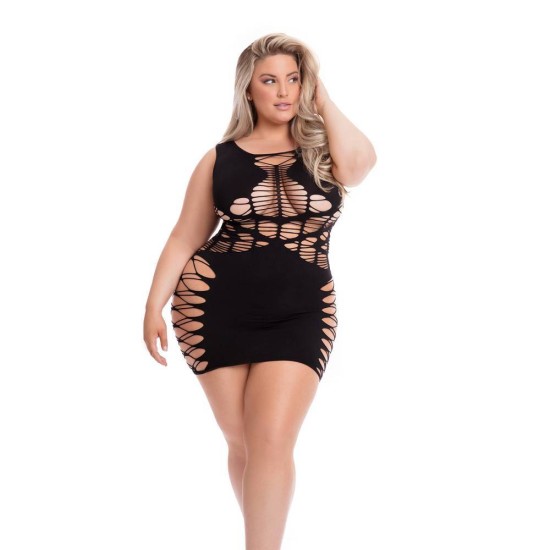 Σέξι Φόρεμα Με Σκισίματα - Dynamite Diva Dress Black Ερωτικά Εσώρουχα 