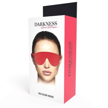 Δερμάτινη Φετιχιστική Μάσκα - Darkness Red Blind Mask