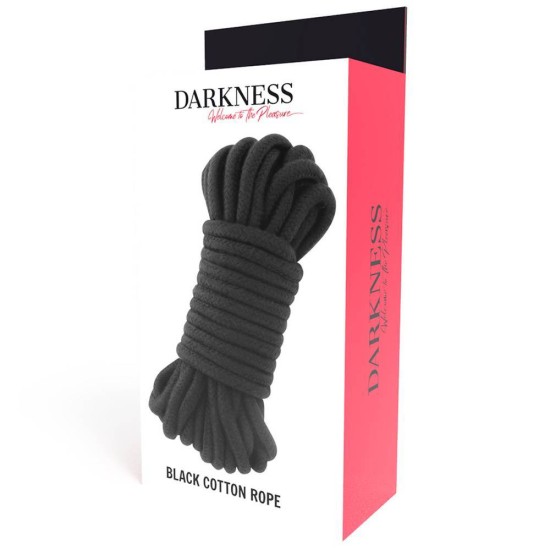 Σχοινί Για Δεσίματα - Darkness Black Cotton Rope 5m Fetish Toys 