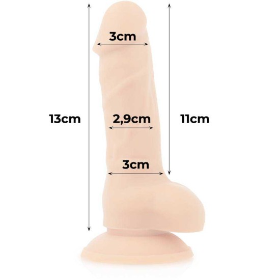 Ευλύγιστο Πέος Σιλικόνης - Cock Miller Silicone Dual Density Beige 13cm Sex Toys 
