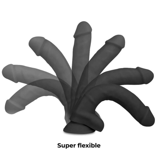 Ευλύγιστο Πέος Σιλικόνης - Cock Miller Silicone Dual Density Black 20cm Sex Toys 