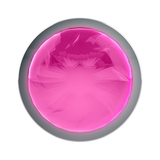 Μεταλλική Σφήνα Με Κόσμημα - Metal Anal Plug With Gem Large Pink Sex Toys 
