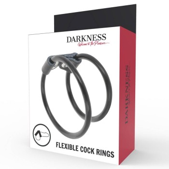 Ελαστικά Δαχτυλίδια Για Πέος Και Όσχεο – Darkness Flexible Cock Rings