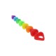 Πρωκτικές Μπίλιες Σιλικόνης - Rainbow Hearts Beads Sex Toys 