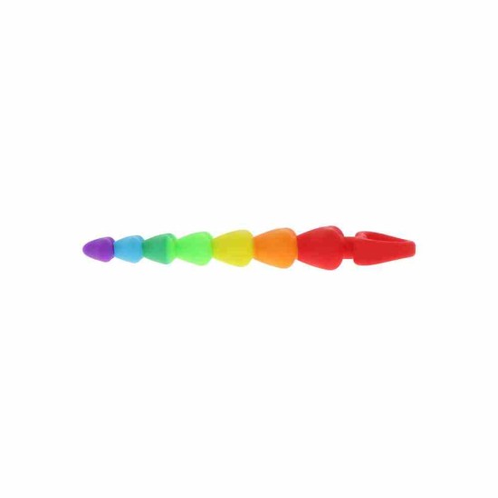 Rainbow Hearts Beads Sex Toys
