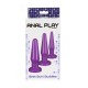 Σετ Πρωκτικές Σφήνες – Best Butt Buddies Purple Sex Toys 