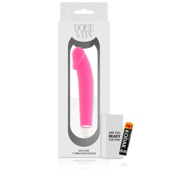 Realistic Silicone Vibrator Pink