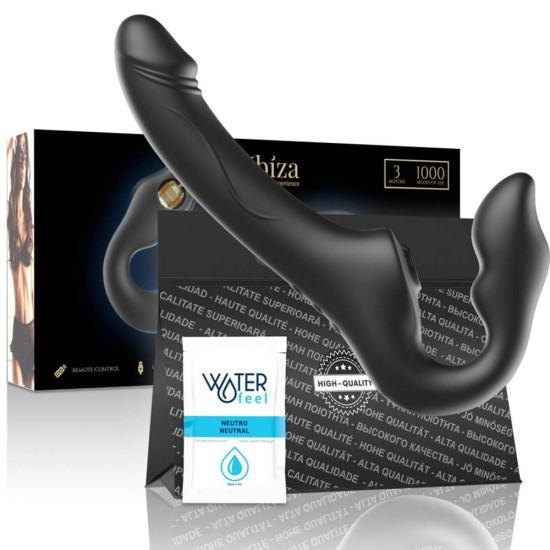 Διπλό Επαναφορτιζόμενο Στραπόν - Ibiza Remote Control Strapless Vibrator Sex Toys 