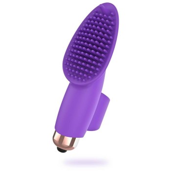 Δονητής Δαχτύλου Με Κουκκίδες - Aisha Silicone Finger Stimulator Purple