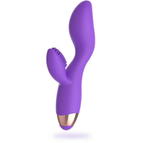 Donna Rechargeable Silicone Rabbit Vibrator Purple Sex Toys