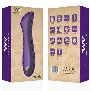 Mandy K Point Silicone Rechargeable Vibrator
