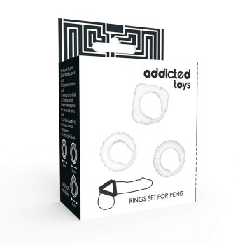 Addicted Toys C Ring Set Clear