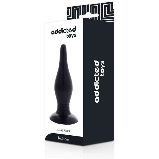 Ευλύγιστη Πρωκτική Σφήνα - Addicted Toys Flexible Anal Plug Black Sex Toys 