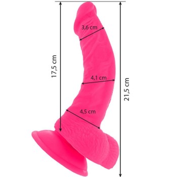 Ευλύγιστος Ρεαλιστικός Δονητής - Diversia Flexible Vibrating Dildo Pink 22cm