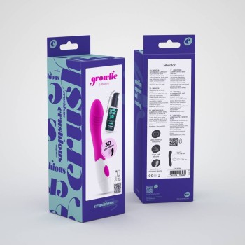 Growlie G Spot Vibrator Pink With Lubricant