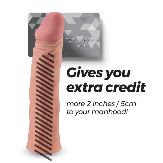 Ρεαλιστική Επέκταση Σιλικόνης - The Macho Realistic Penis Silicone Sleeve Sex Toys 