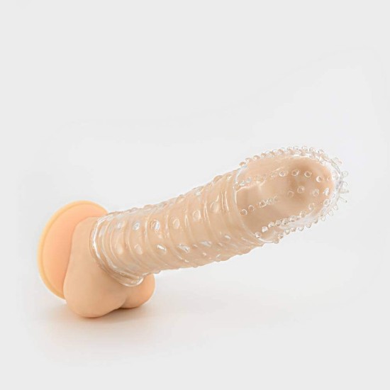 Κάλυμμα Πέους Με Κουκκίδες - Crushious Dotted Penis Sleeve Clear Sex Toys 