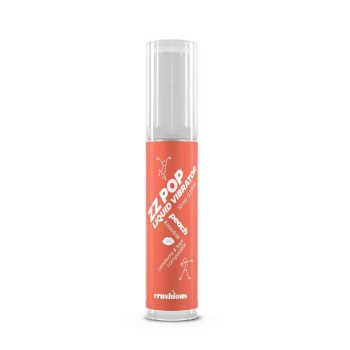 Υγρός Δονητής Με Γεύση - Crushious ZZ Pop Liquid Vibrator Peach 10ml