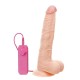 Ρεαλιστικός Δονητής Με Χειριστήριο - G Girl Style Vibrating Dong Beige 23cm Sex Toys 