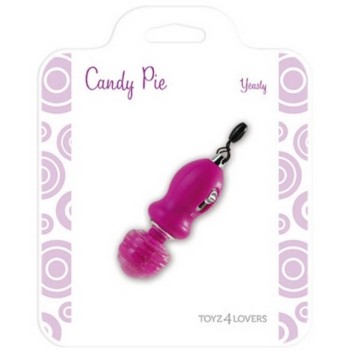 Μίνι Κλειτοριδικός Δονητής - Candy Pie Yeasty Clitoral Stimulator Purple