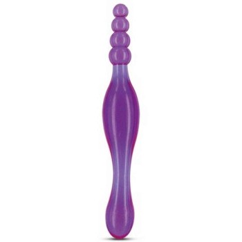 Πρωκτικό Ομοίωμα Με Μπίλιες - Bestseller Galaxy Violet Beaded Dildo Purple