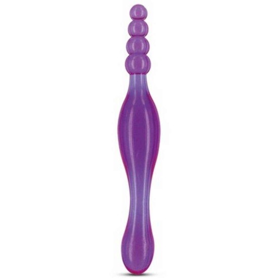 Πρωκτικό Ομοίωμα Με Μπίλιες - Bestseller Galaxy Violet Beaded Dildo Purple Sex Toys 