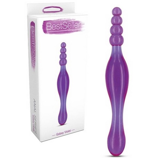 Bestseller Galaxy Violet Beaded Dildo Purple Sex Toys