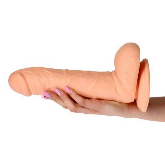 Μεγάλο Ομοίωμα Πέους - Real Rapture Sky Emotion Big Dildo Beige 25cm Sex Toys 
