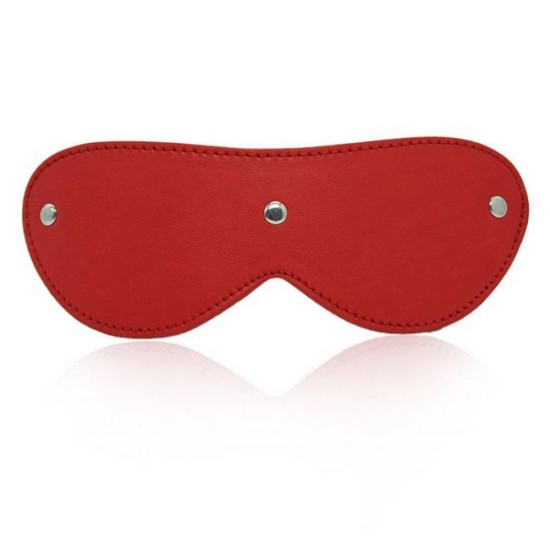Vegan Leather Blindfold Mask Red Fetish Toys 