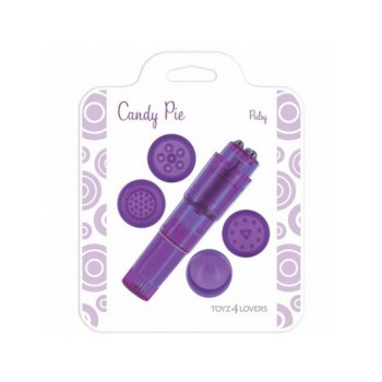 Candy Pie Pulsy Clitoral Vibrator Purple