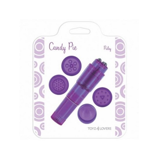 Κλειτοριδικός Δονητής Με Κεφαλές - Candy Pie Pulsy Clitoral Vibrator Purple Sex Toys 