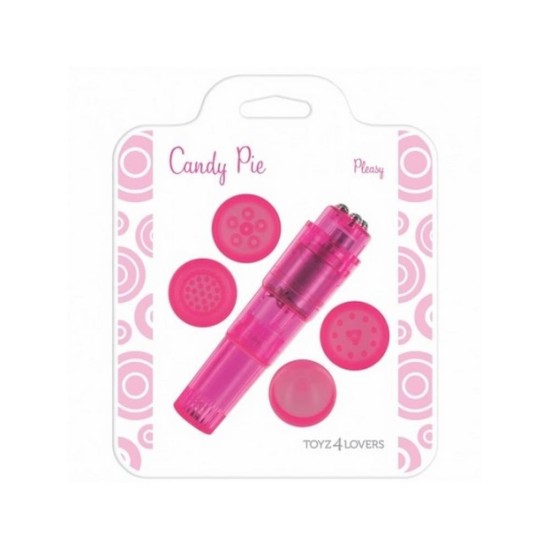 Candy Pie Pleasy Clitoral Vibrator Pink Sex Toys