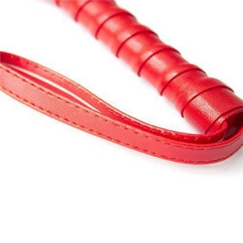 Κόκκινο Δερμάτινο Μαστίγιο - Vegan Leather Squash Whip Red