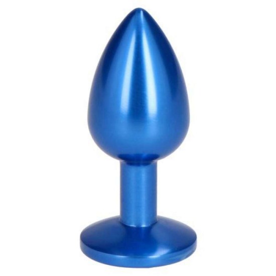 Γαλάζια Σφήνα Με Κόσμημα - Metal Butt Plug Pleasure Night With Jewel Sex Toys 