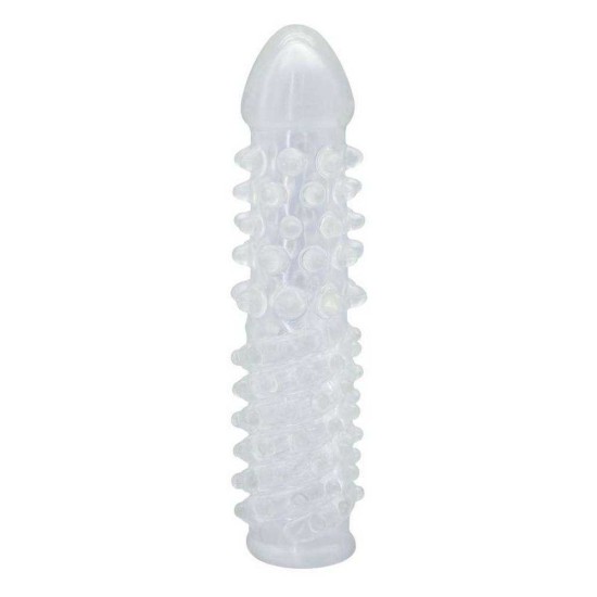 Timeless Bristled Penis Sleeve Clear Sex Toys