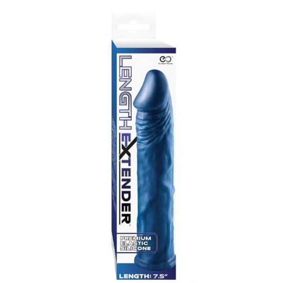 Length Extender Sleeve 15cm Blue Sex Toys
