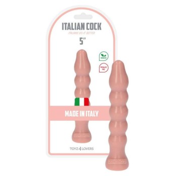 Πρωκτικό Ομοίωμα Με Ραβδώσεις - Italian Cock Anal Dildo Gaio Beige 13cm
