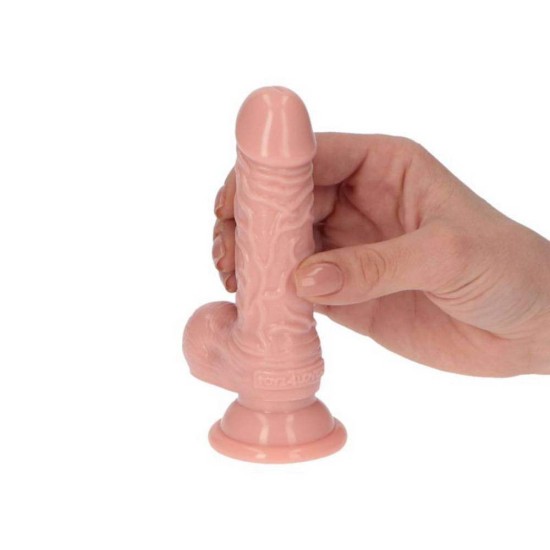 Μικρό Πέος Με Βεντούζα - Italian Cock Leo Dildo Beige 12cm Sex Toys 