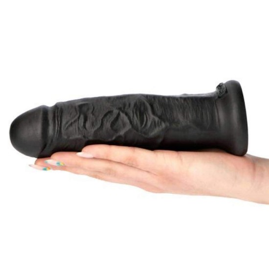 Χοντρό Πέος Χωρίς Όρχεις - Italian Cock Nico Dildo Black 23cm Sex Toys 
