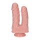 Caino And Abele Double Dildo Beige 18cm Sex Toys