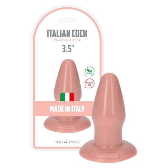 Italian Cock Butt Plug Beige 11cm Sex Toys
