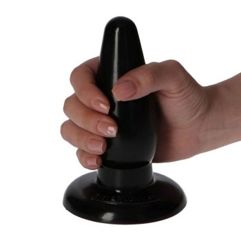 Italian Cock Butt Plug Black 14cm