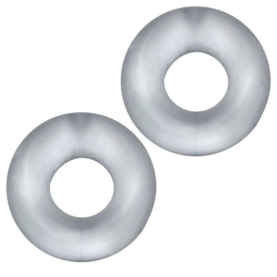 Hunkyjunk Stiffy Cockring 2 Pack Clear Ice Sex Toys