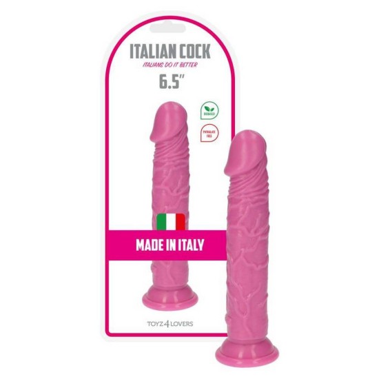 Πέος Χωρίς Όρχεις - Toyz4lovers Italian Cock With Suction Cup Pink 18cm Sex Toys 