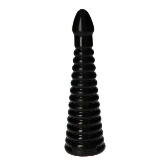 Πρωκτικό Ομοίωμα Με Ραβδώσεις - Italian Cock Anal Dildo Tito Black 27cm Sex Toys 