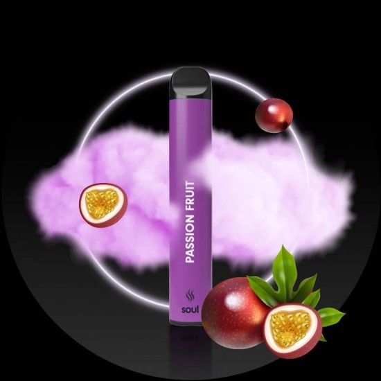 Ηλεκτρονικό Τσιγάρο - iSoul Disposable Vape Passion Fruit 600 Puffs Sex & Ομορφιά 