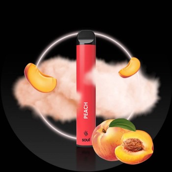 Ηλεκτρονικό Τσιγάρο - iSoul Disposable Vape Peach 600 Puffs