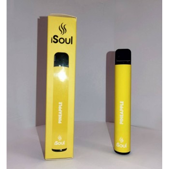 Ηλεκτρονικό Τσιγάρο - iSoul Disposable Vape Pineapple 600 Puffs