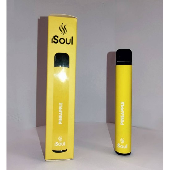 Ηλεκτρονικό Τσιγάρο - iSoul Disposable Vape Pineapple 600 Puffs Sex & Ομορφιά 